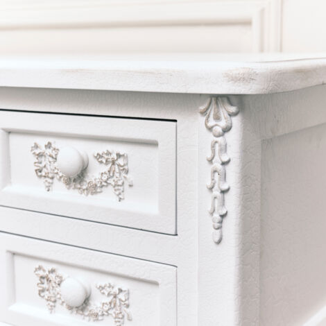 Antique White Dressing Table Desk with ...