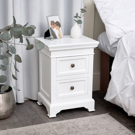 The range deals white bedside table