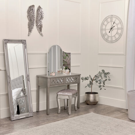 Silver Mirrored Console Table ...