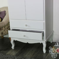White Bedroom Set, Wardrobe and Chest of Drawers - Lila Range