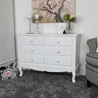 White Bedroom Set, Wardrobe and Chest of Drawers - Lila Range