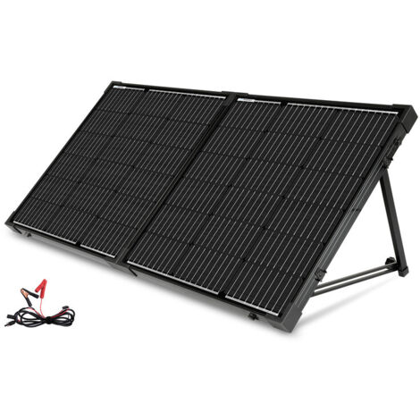 Renogy Pannello Solare Monocristallino 100W 12V Portatile Pieghevole per Sistemi Off-Grid - Design a Valigetta con Supporto Integrato e Regolatore di Carica Impermeabile 20A