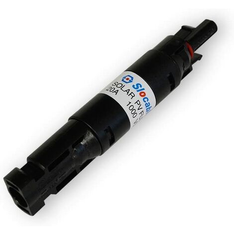 Renogy 20Amp 1000VDC Fusibile Connettore MC4 Maschio + Femmina Connettore M/F per Pannello Solare FV Accessori Cavo W/Fusibile 20A Pannello Solare e Protezione Regolatore di Carica