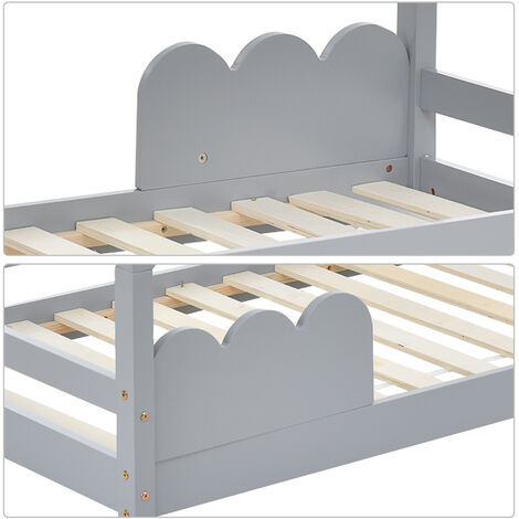 Letto per bambini 80x160cm letto per bambini in legno di pino letto per  bambini casa per