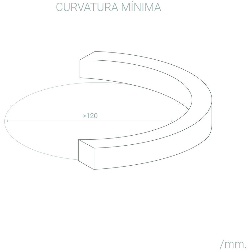 Tira LED 220V AC 100 LED/m Blanco Frío IP67 a Medida Ancho 14mm Corte cada  25 cm - efectoLED