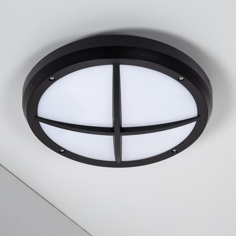 Plafon LED 25W Oval Exterior 96x198 mm IP65 Hublot White - efectoLED