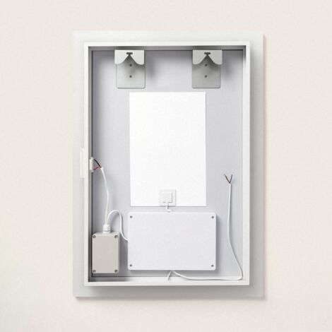 Espejo Baño con Luz LED y Antivaho 80x60 cm Grace Seleccionable  (Cálido-Neutro-Frío) 120º