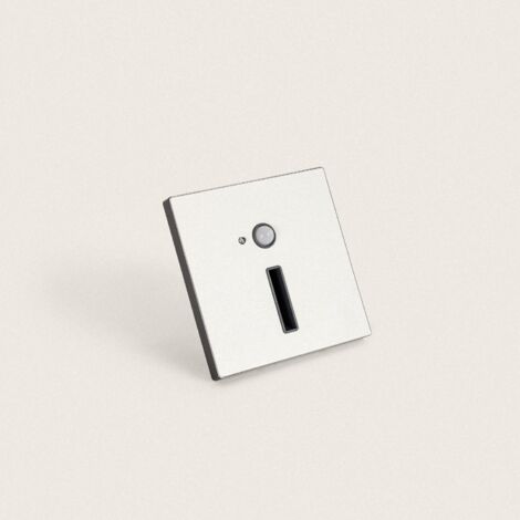 Baliza de Pared LED 1.5W Empotrable con Sensor PIR Apok Blanco