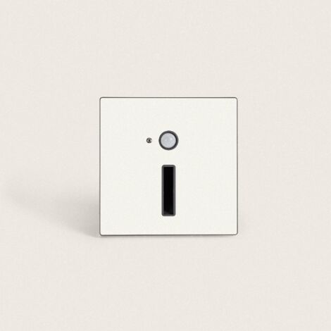 Baliza de Pared LED 1.5W Empotrable con Sensor PIR Apok Blanco