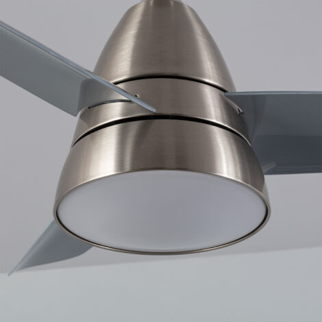 Ventilador de Techo Silencioso Industrial Plata 91cm Motor DC (3000K - 4000K - 5500K)