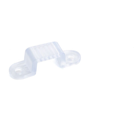 Grapa Fijación para Tira LED 220V AC SMD2835 & COB Ancho 12 mm Transparente (1/3)