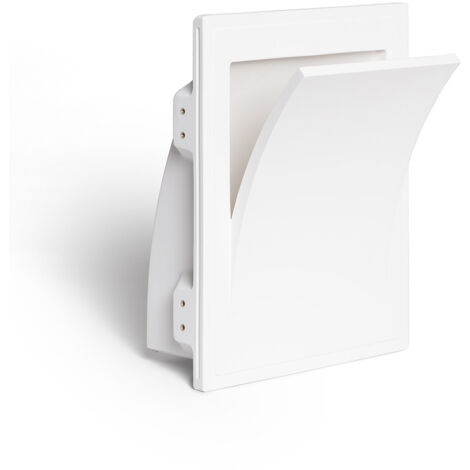 Aplique de Pared Integración Escayola/Pladur para Bombilla E14 Casquillo Fino Corte 313x253 mm Blanco