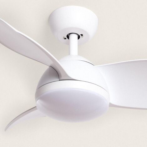 Ventilador de Techo Silencioso Poros 76cm Motor DC Blanco  Con Luz Mando a Distancia Wifi: False