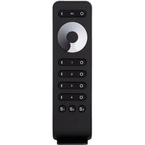 Mando RF para Regulador Monocolor 4 Zonas Negro (1/3)