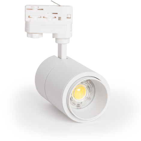 Foco Carril LED Trifásico 30W Regulable CCT Seleccionable Pulyx Multiángulo 15-60º Blanco (1/5)