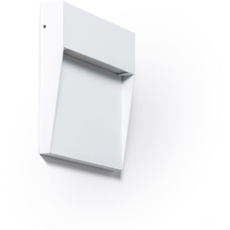 Aplique de Pared Exterior LED 6.5W CCT Seleccionable Superficie Cuadrado Jade Blanco