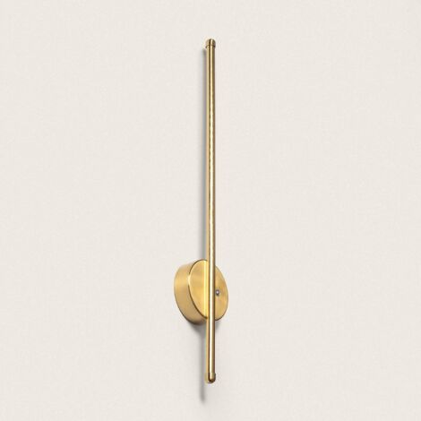 Aplique de Pared Lineal LED Metal con Batería Recargable USB Becca Dorado