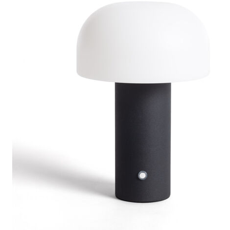 Lámpara de Mesa LED Portátil con Batería USB Recargable Leta Negro (1/5)