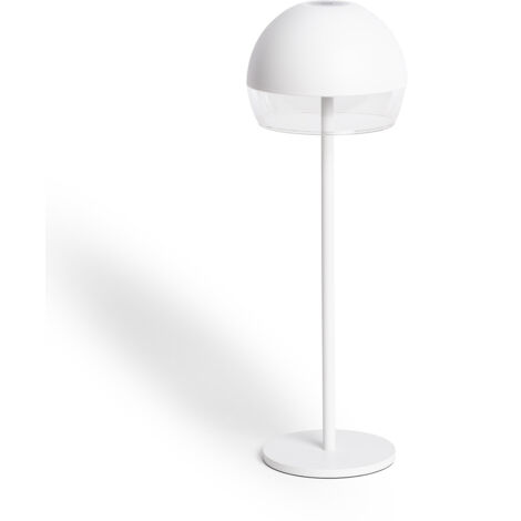 Lámpara de Mesa LED Portátil para Exterior con Batería USB Recargable Adair Blanco