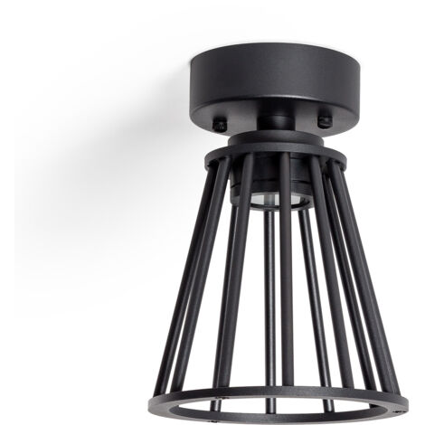 Lámpara de Techo Exterior LED 6W Aluminio Bradda Negro