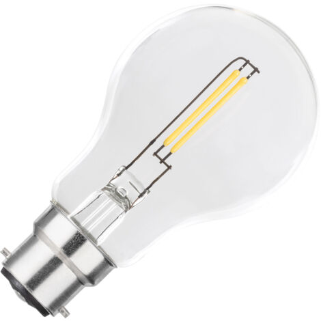 Bombilla Filamento LED B22 2W 260 lm A60 2700K Blanco Cálido (1/3)