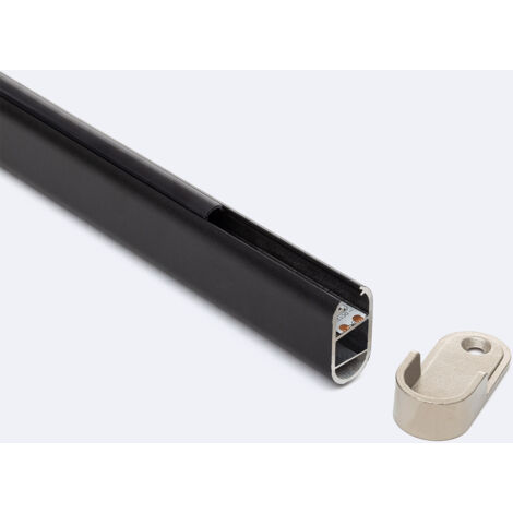 Perfil de Aluminio Barra Colgar Ropa para Armario para Tiras LED hasta 12 mm