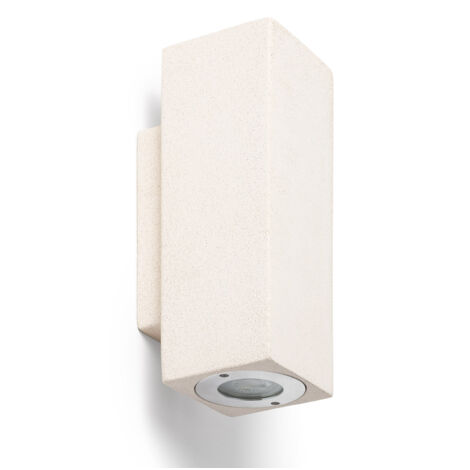 Aplique de Pared Exterior Cemento Iluminación Doble Cara Banjar Square Beige (1/5)