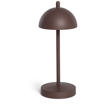 Lámpara de Mesa LED Portátil para Exterior Metal con Batería Recargable Pirinoa Marrón