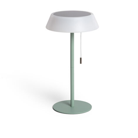 Lámpara de Mesa Solar Exterior LED 1.2W Metal Aldana Verde Celadón