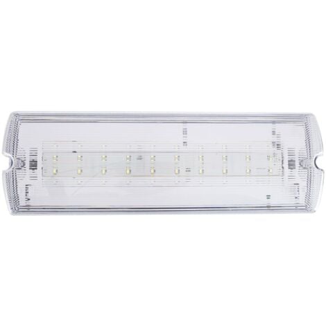 Luz Emergencia LED Empotrable/Superficie 200lm Permanente/No Permanente con  Autotest y Boton Test - efectoLED