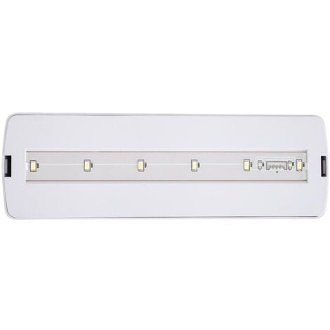 Luz Emergencia LED Empotrable/Superficie 200lm Permanente/No Permanente Corte 246x84 mm 3 W