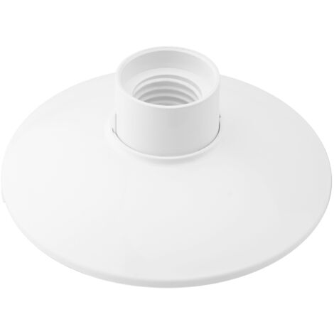 Portalámparas Plano de Superficie para Bombillas LED E27 Casquillo Gordo Blanco
