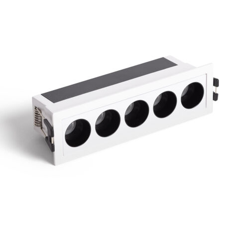 Foco Lineal LED 7W Empotrable Optic CRI90 Corte 140x35 mm 3000K Blanco Blanco Cálido (1/5)