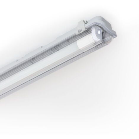 Pantalla Estanca 60cm IP65 con Tubo LED Cristal 9W 140lm/W 4000K Blanco Neutro