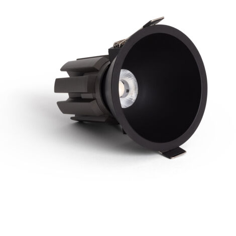 Foco Downlight LED 9W / 12W Cónico Areni Corte Ø 85 mm 4000K Negro Blanco Neutro 9 W