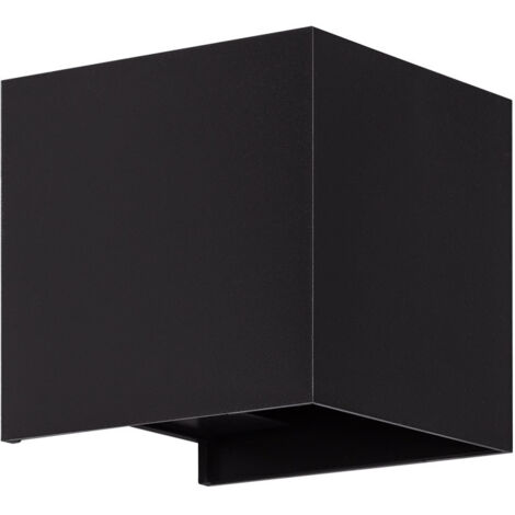 Aplique de Pared Exterior LED 6W Aluminio Iluminación Doble Cara Eros 4000K Negro Blanco Neutro