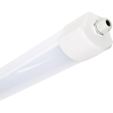 Pantalla Estanca LED 150cm 48W High Lumen 140lm/W IP66 Enlazable FLEXILITE No Flicker 6500K Blanco Frío (1/5)