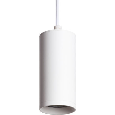 Lámpara Colgante de Metal Cuarzo Blanco