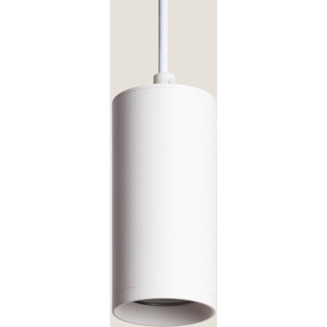 Lámpara Colgante de Metal Cuarzo Blanco