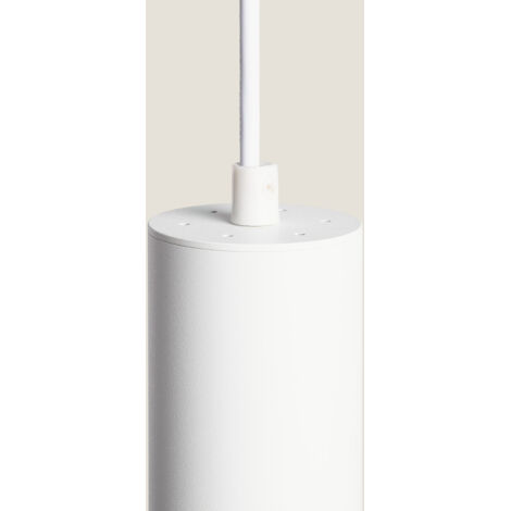 Lámpara Colgante de Metal Cuarzo Blanco