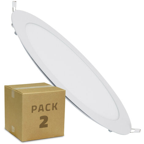 Pack 2 Placa LED Circular 18W Blanco Neutro 4000K - 4500K - Blanco Neutro 3800K - 4200K