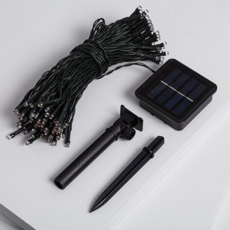 Guirnalda Solar Exterior Cable LED 12m RGB