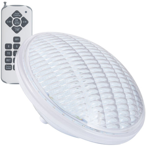 Bombilla Piscina LED RGB Sumergible 12V AC 18W IP68 PAR56 RGB