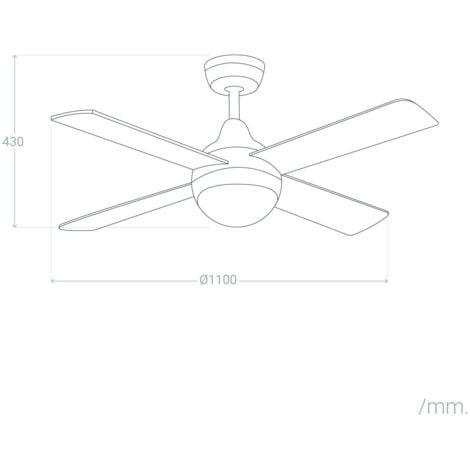 Ventilador de Techo Navy Madera 110cm Natural    Wifi: False