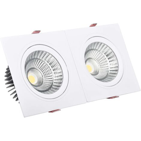 Foco Downlight LED 10W Rectangular Madison Corte 165x75 mm 4000K Blanco Neutro