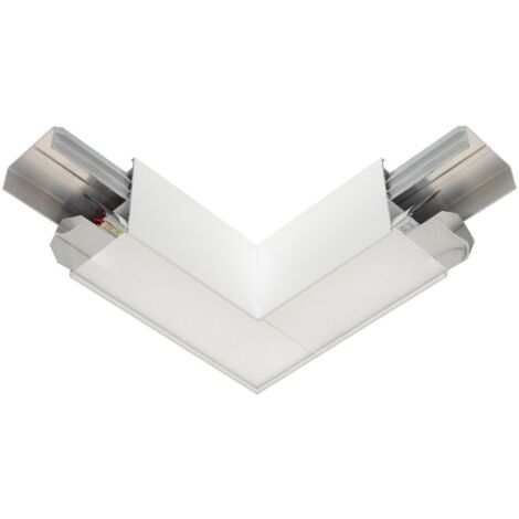 Unión L para Barra Lineal LED Turner 8W  4000K Plateado Blanco Neutro