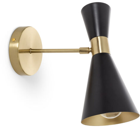 Lámpara de Pared Metal Direccionable Jigger Negro