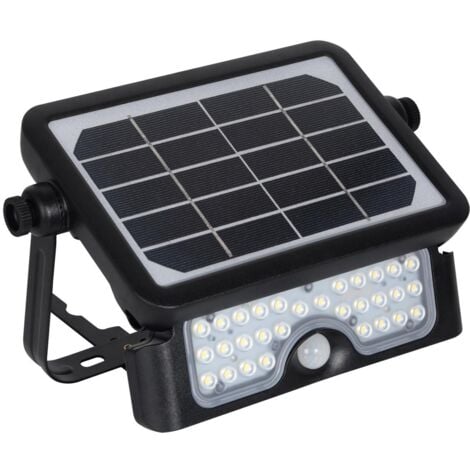 Foco Solar LED 100W Doble, 2 Lámparas, Luz Neutra 4000K