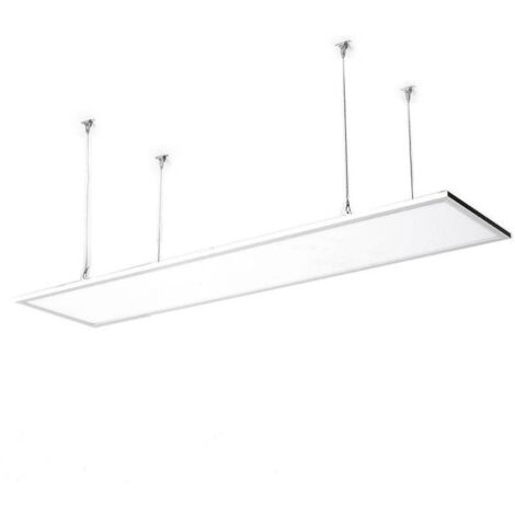 Panel LED 120x30 cm 40W 4000lm LIFUD + Kit de Suspensión 4000K LIFUD Individual Blanco Neutro