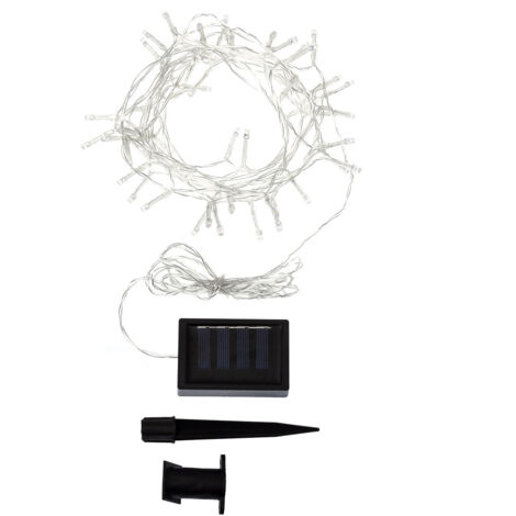 Guirnalda Solar Exterior LED Lilac 5m 3000K Blanco Cálido